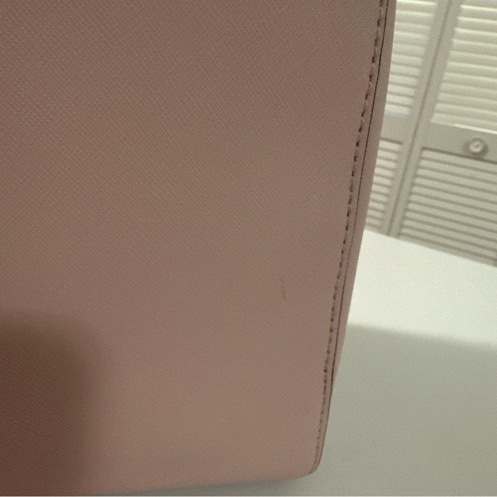 Michael Kors Kellen Saffiano  Leather Medium Satchel Blossom Pink - Picture 12 of 13